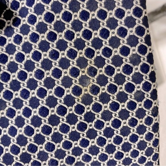 5/$25 Vintage Pierre Cardin Blue Grey Multi Print Tie - Picture 5 of 11